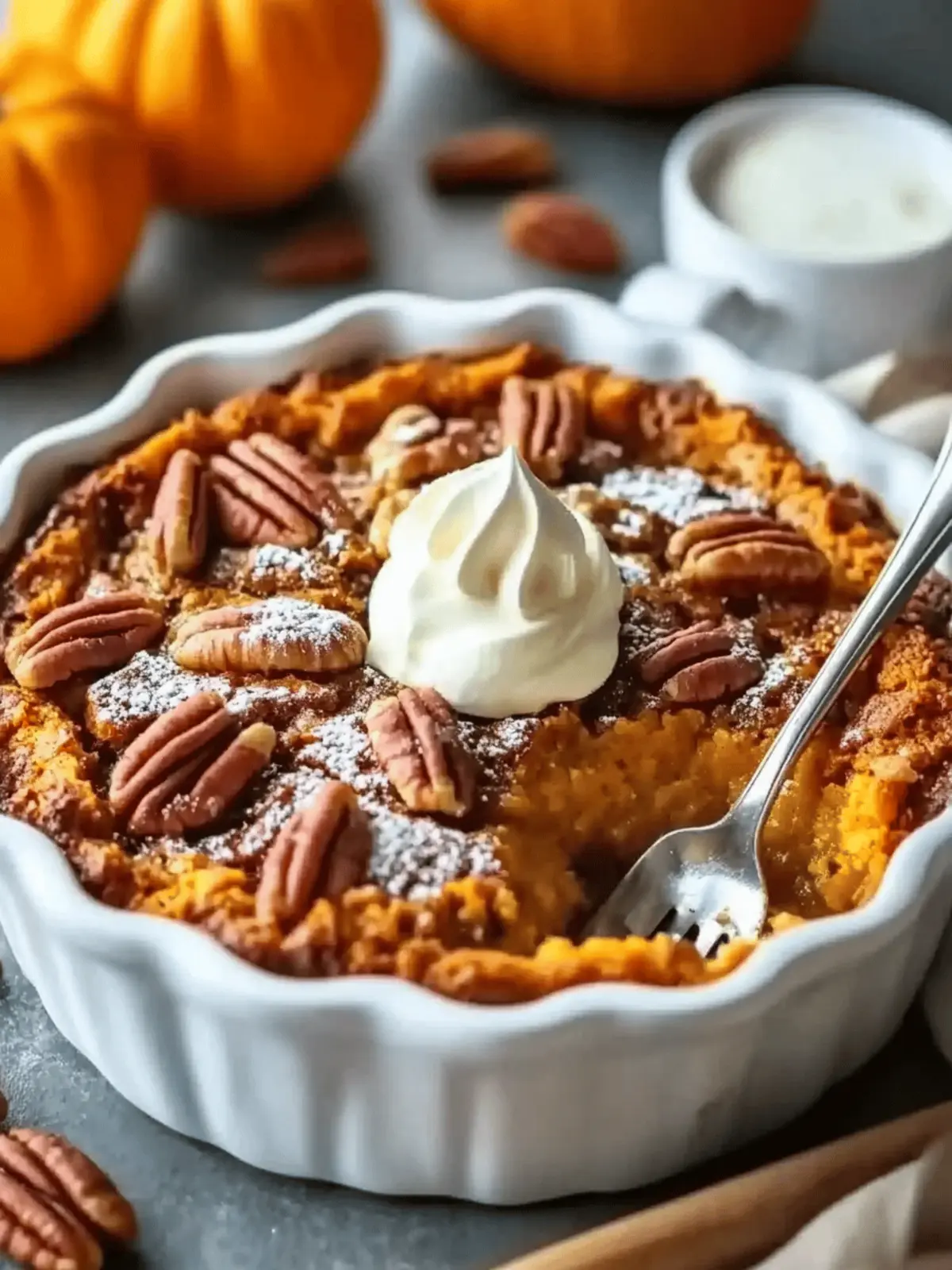 Maple Pecan Pumpkin Cobbler