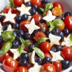 Blueberry Cherry Tomato Caprese Salad