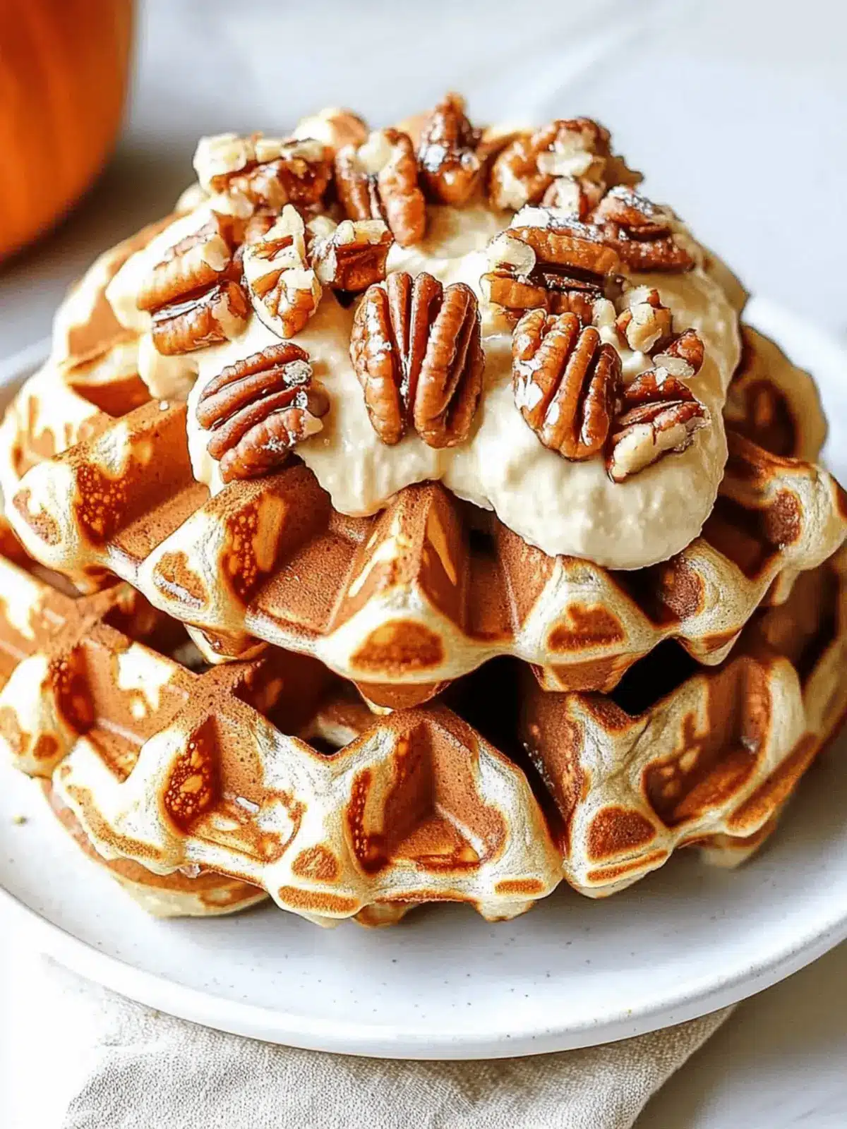 Pumpkin Pecan Waffles