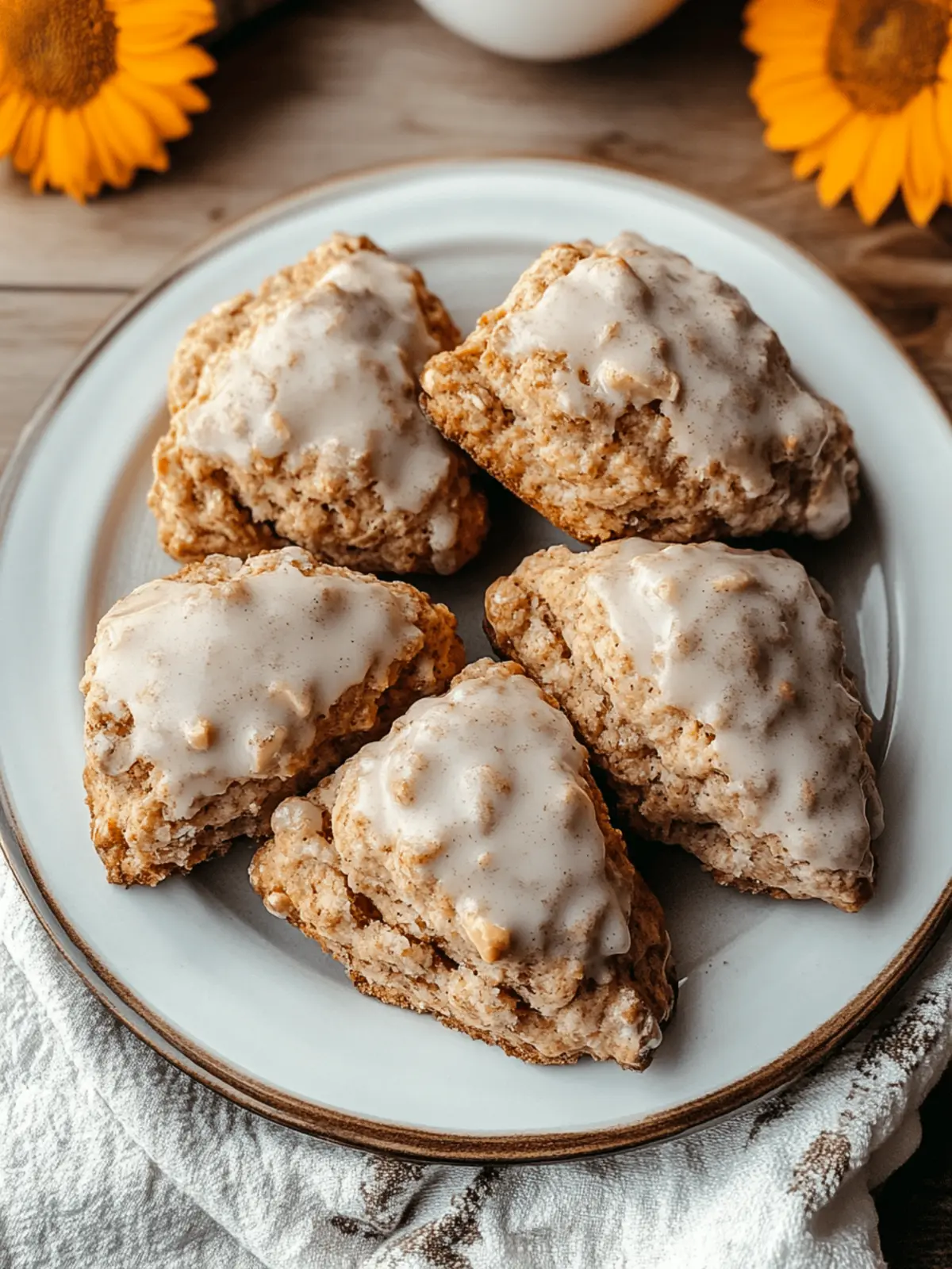 Cinnamon Maple Walnut Scones