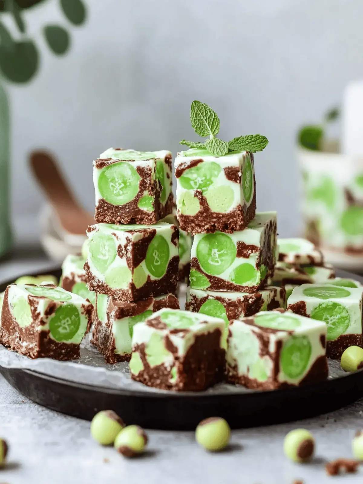 Easy No-Bake Mint Aero Traybake