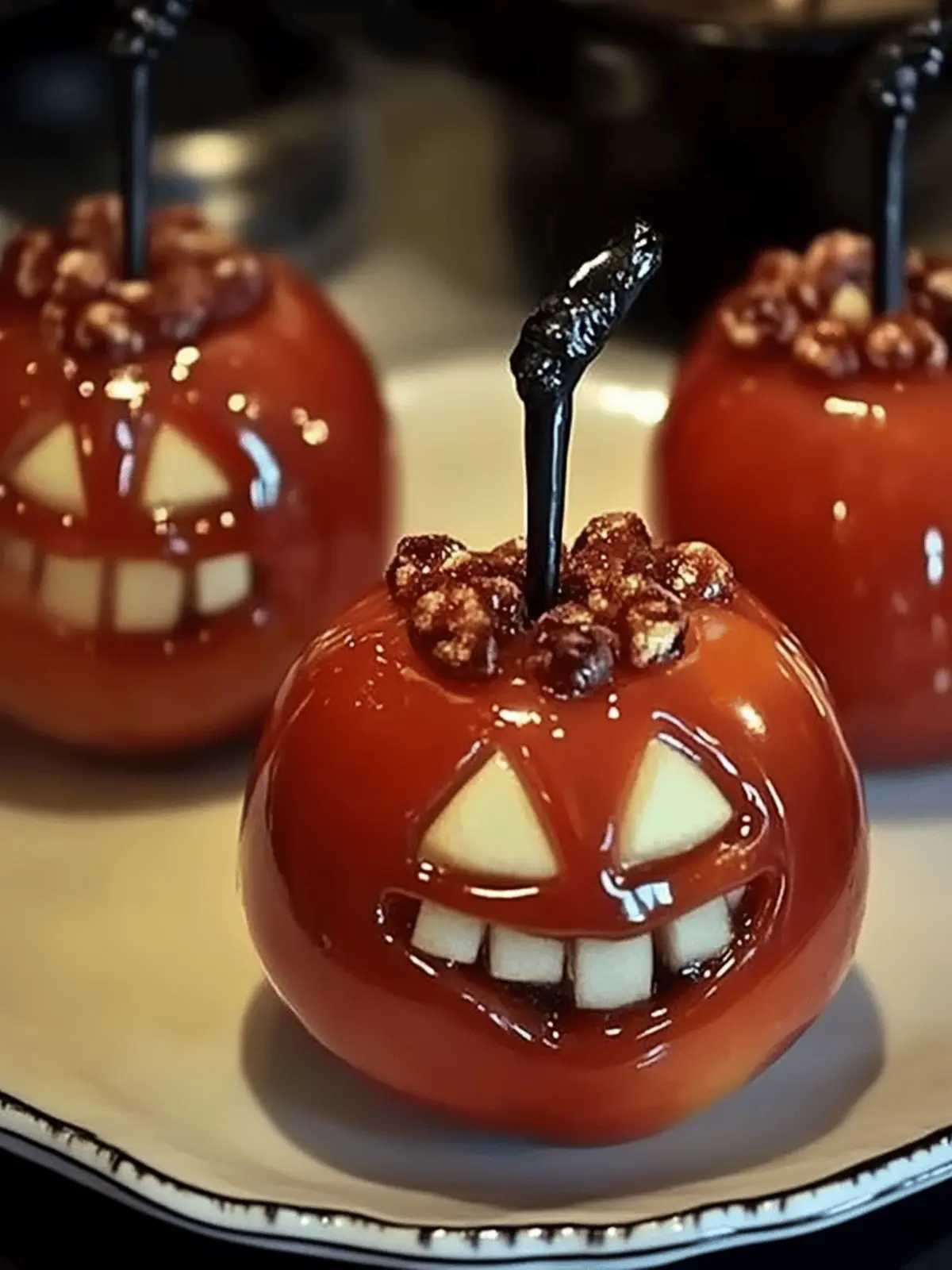 Candied Apples for Halloween