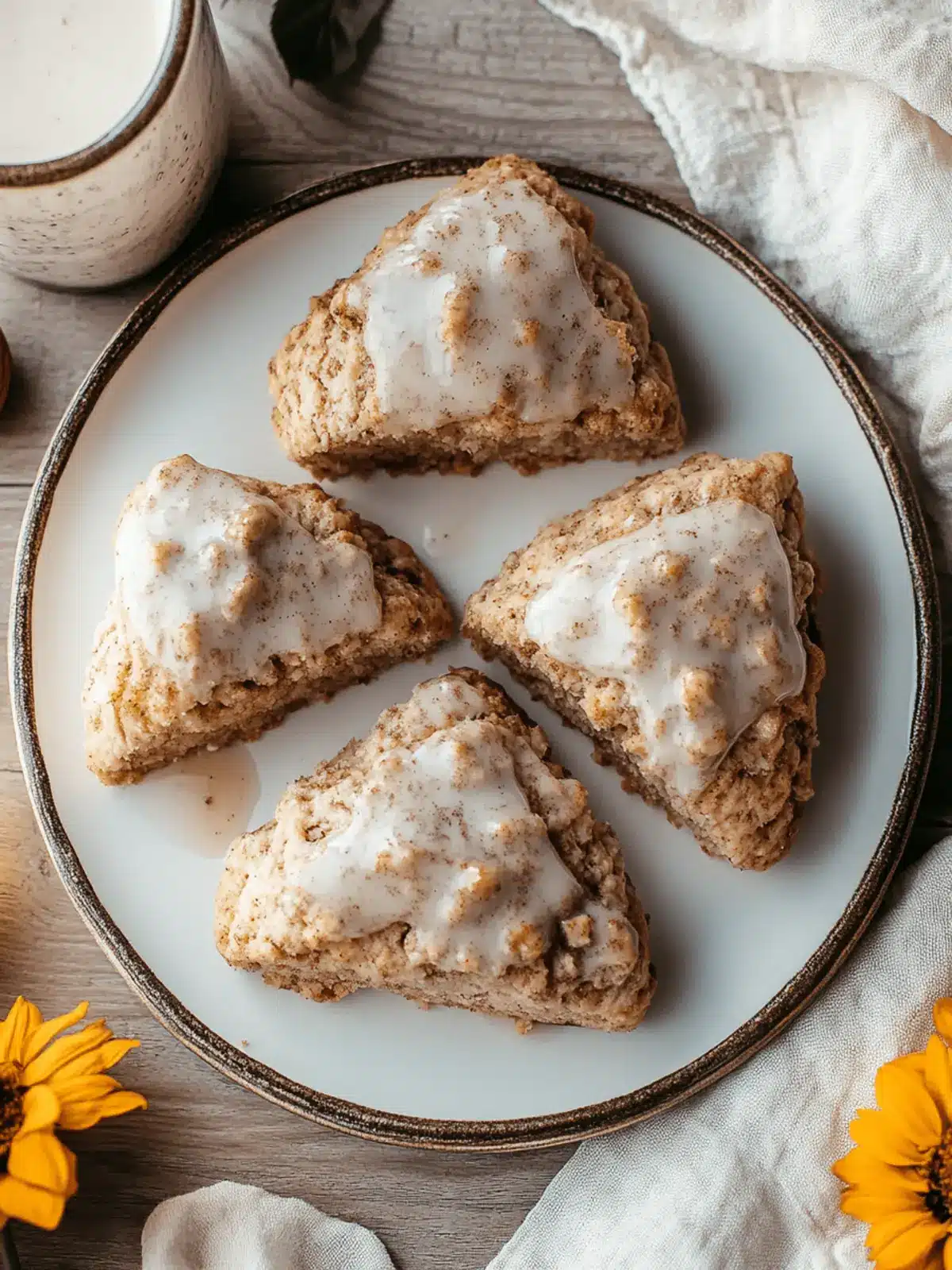 Cinnamon Maple Walnut Scones
