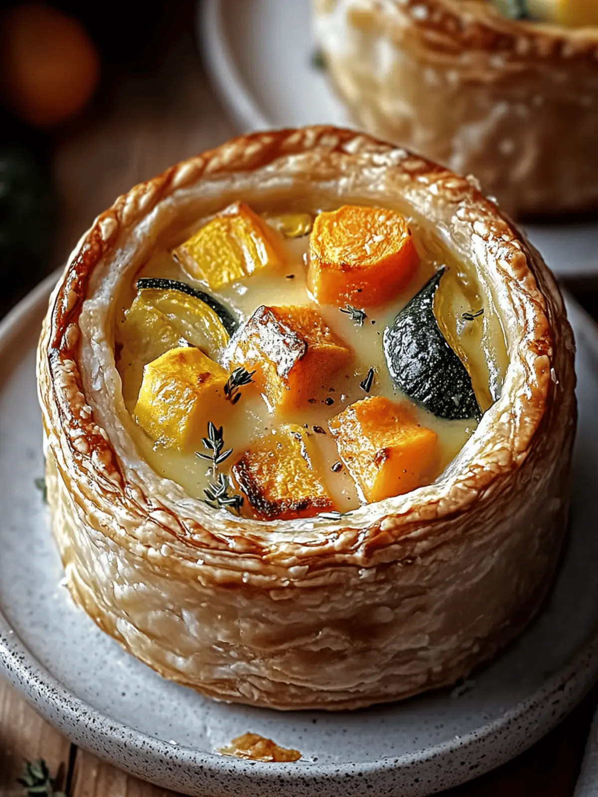 Roasted Autumn Vegetable Pot Pies