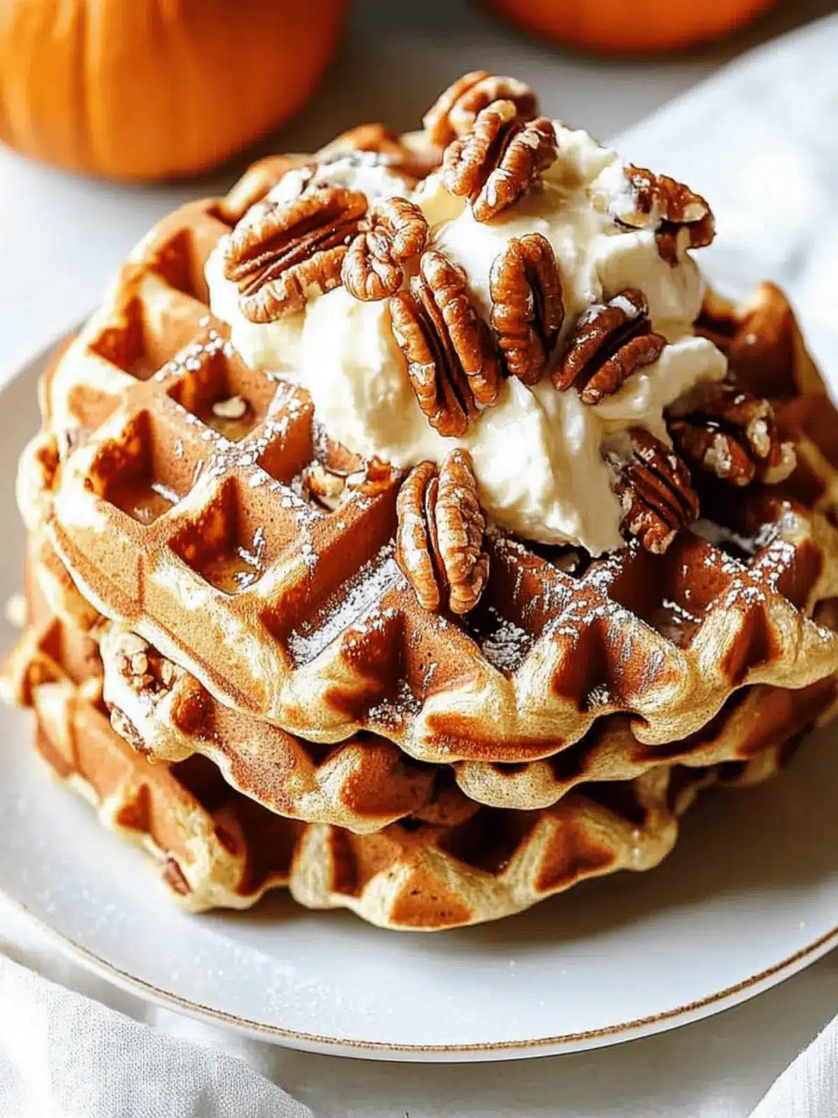 Pumpkin Pecan Waffles