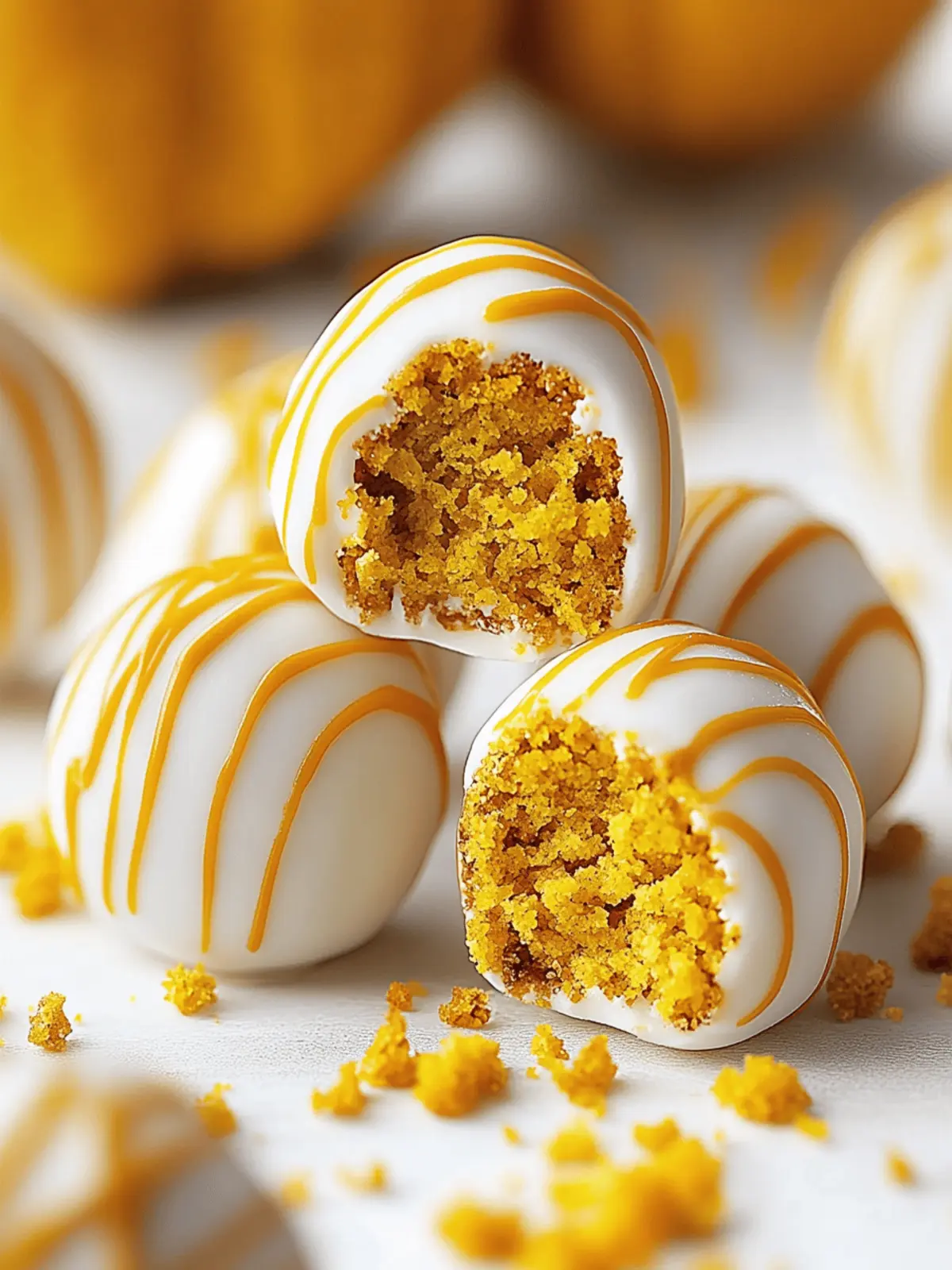 Pumpkin Cake Pops