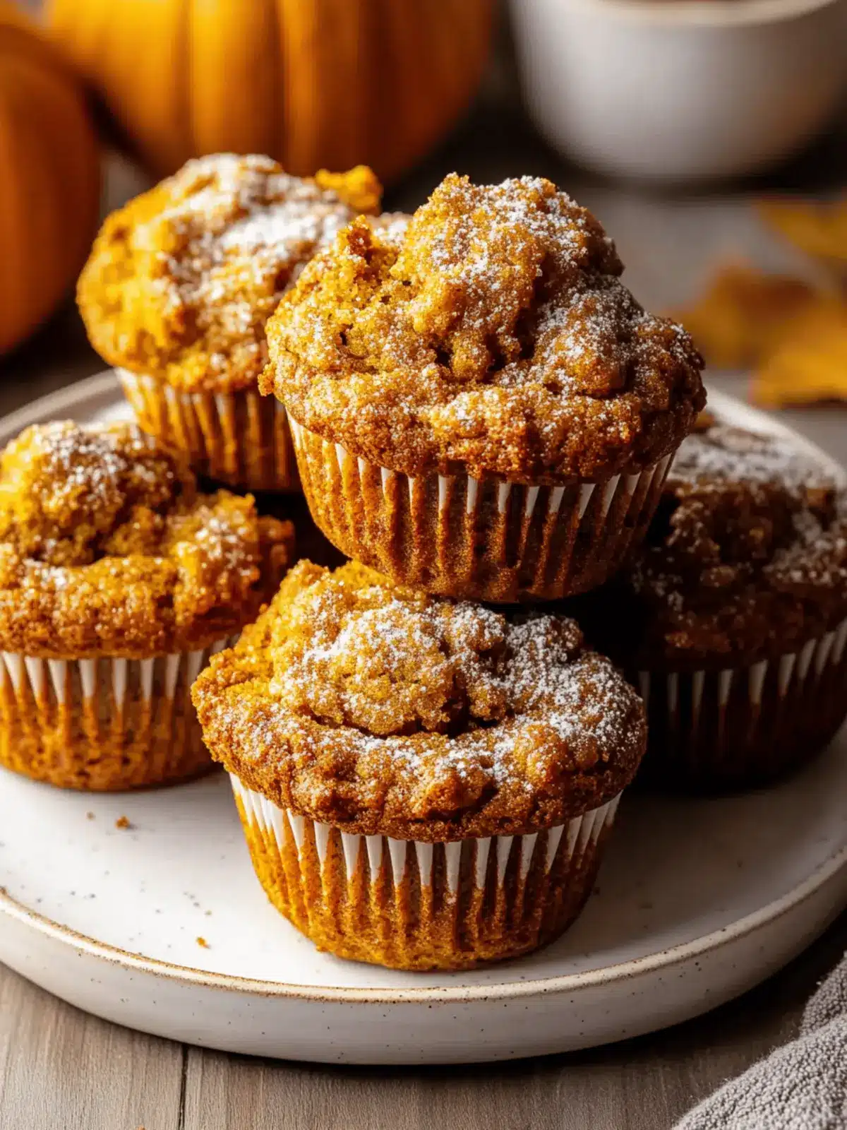 Moist Spiced Pumpkin Muffins