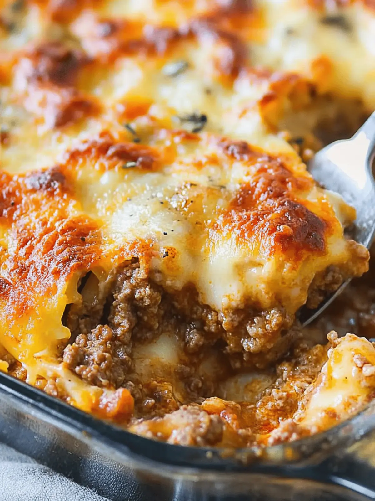 Keto Ground Beef Casserole