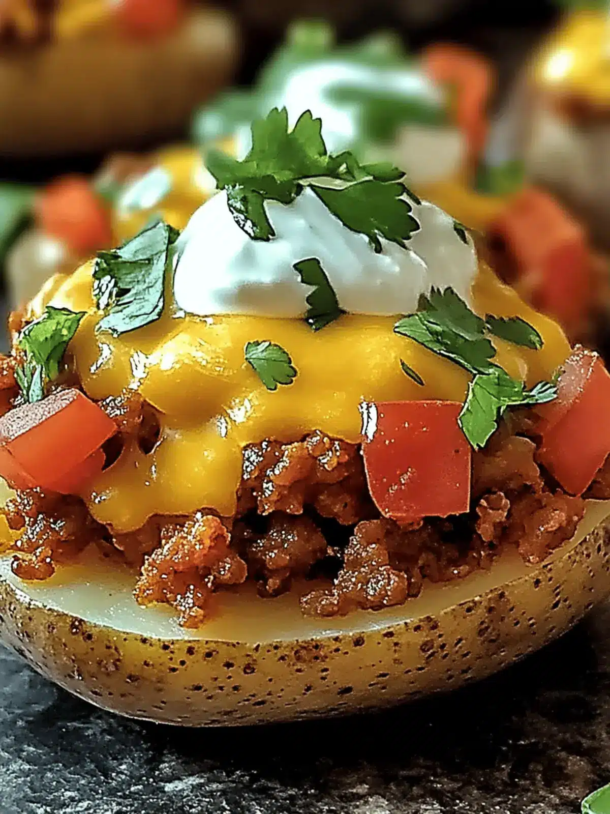 Cheesy Taco Potatoes