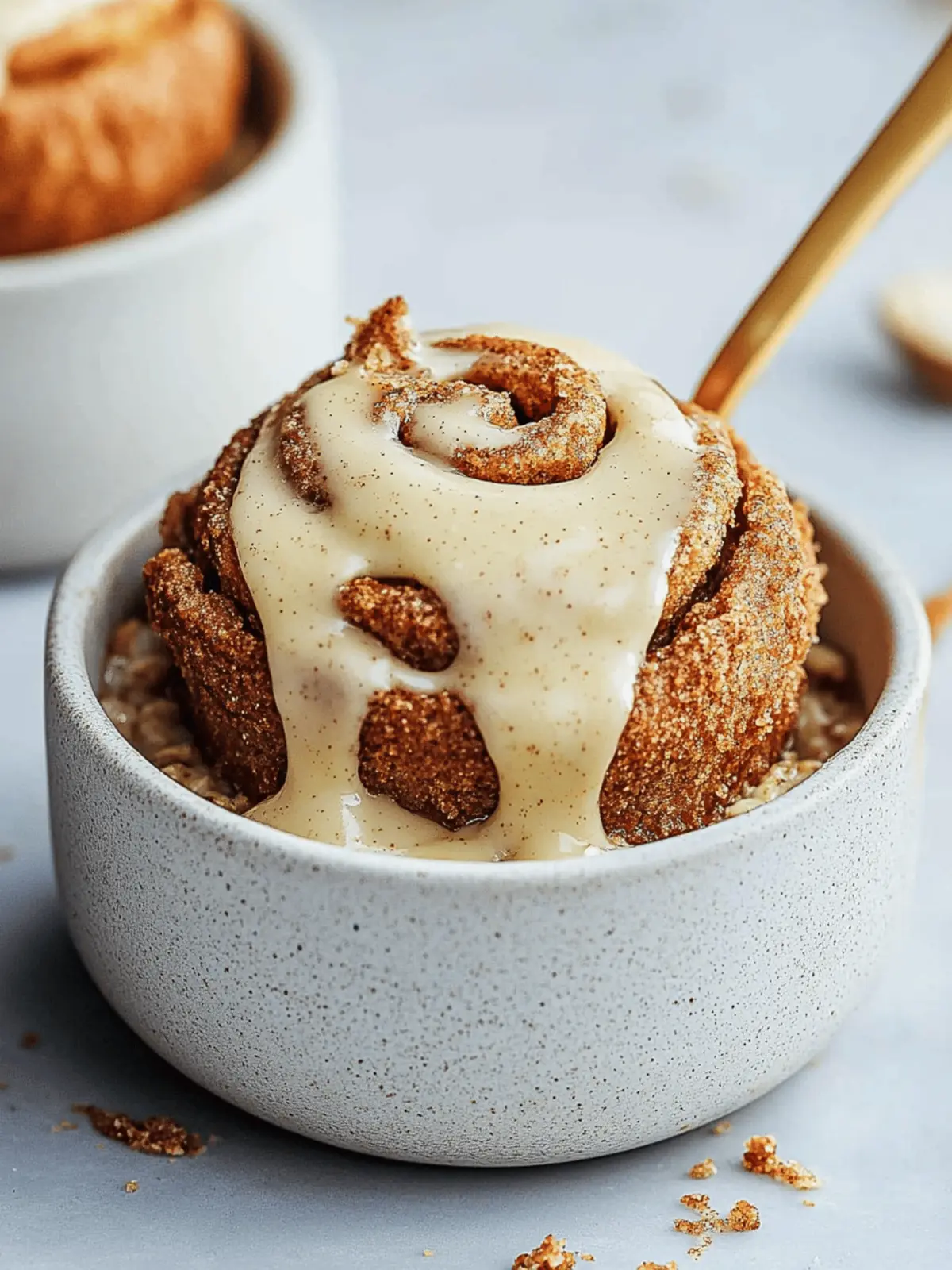 High-Protein Cinnamon Roll Baked Oats