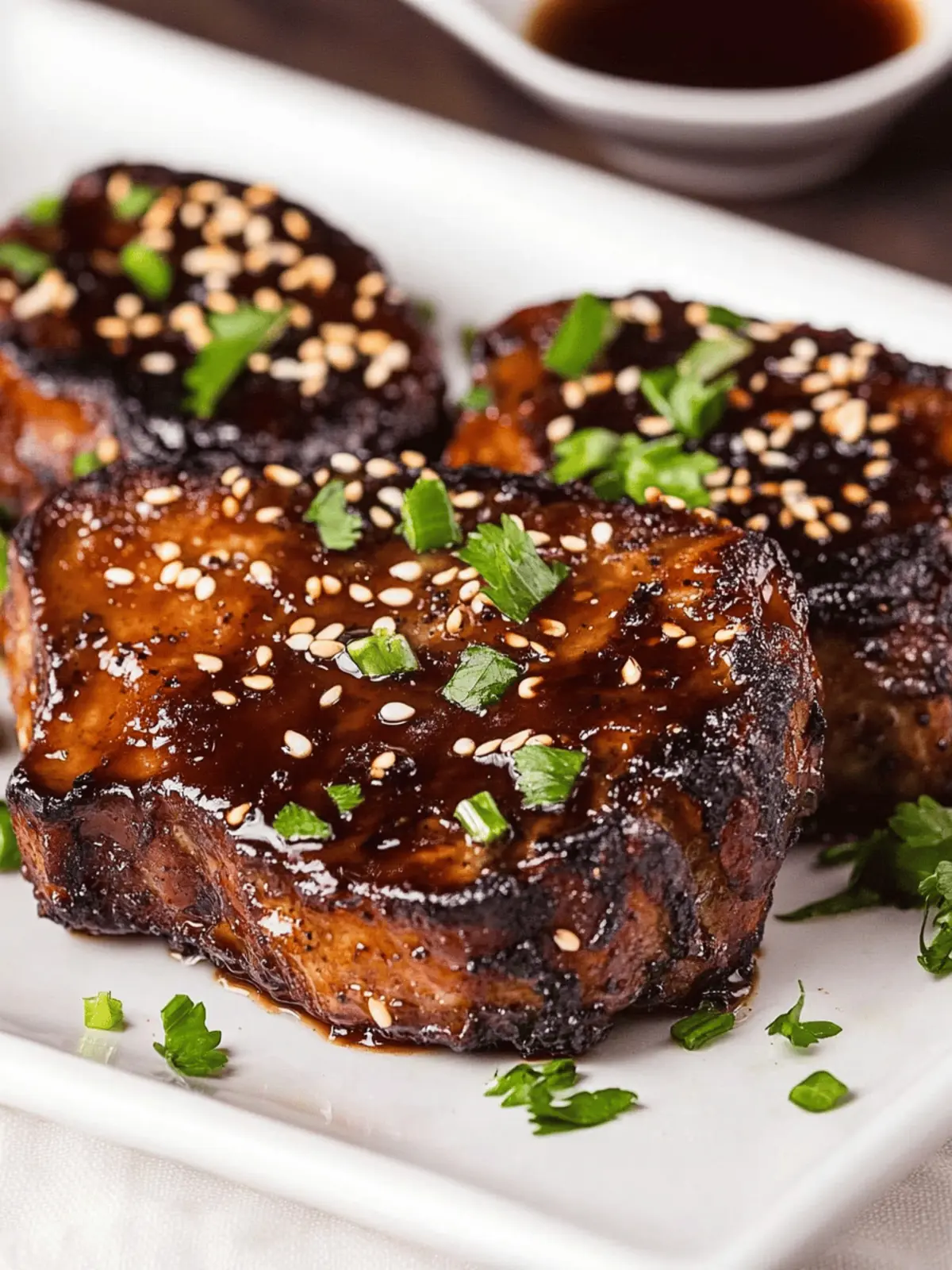 Slow Cooker Honey Sriracha Pork Chops