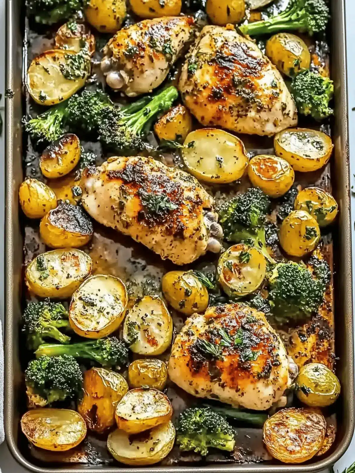 Sheet Pan Garlic Butter Chicken and Veggies