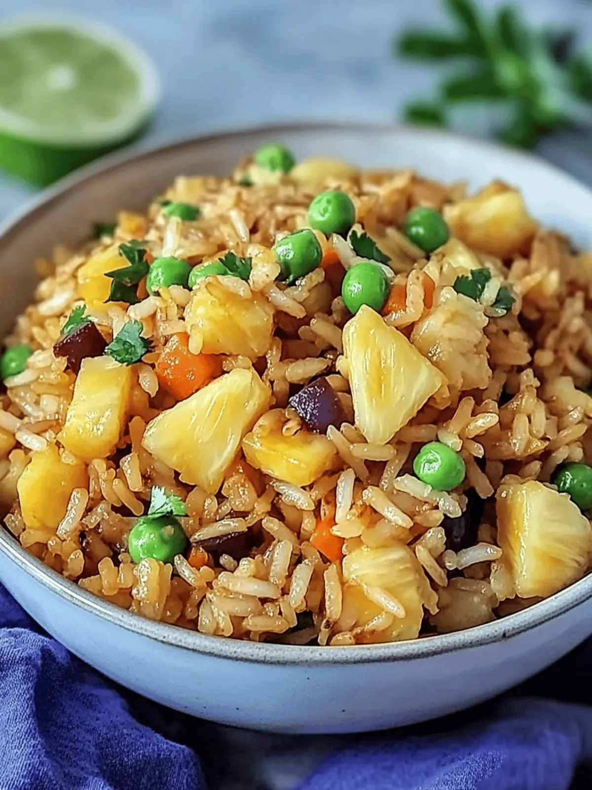 Vegetarian Pineapple Fried Rice