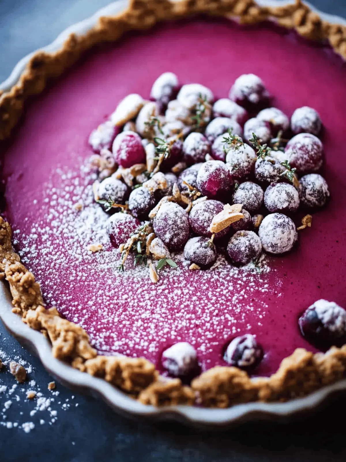 Cranberry Gingersnap Pie