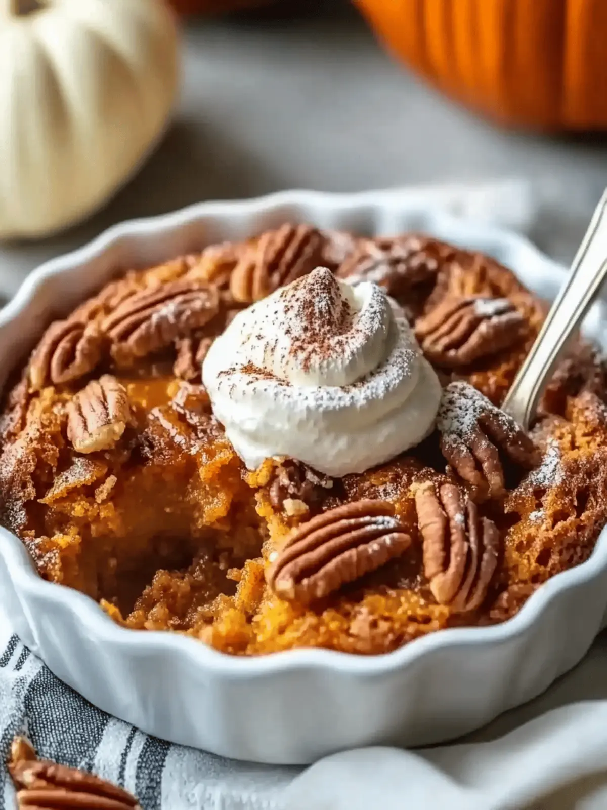 Maple Pecan Pumpkin Cobbler