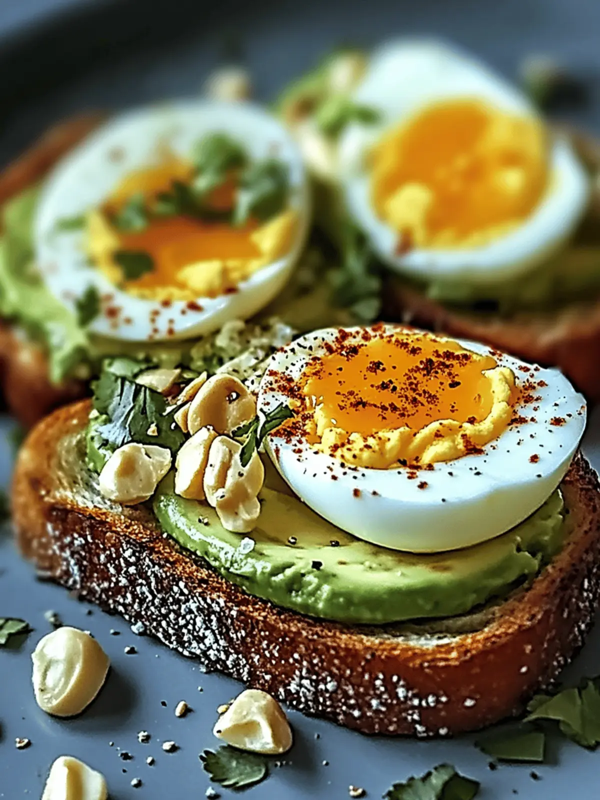 Spicy Chili Butter Avocado Toast with Eggs
