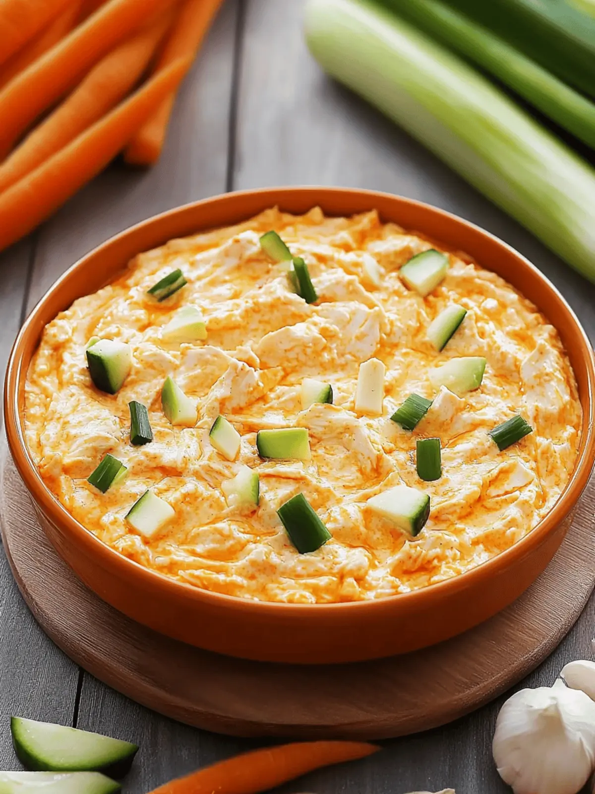 Creamy Cold Buffalo Chicken Dip