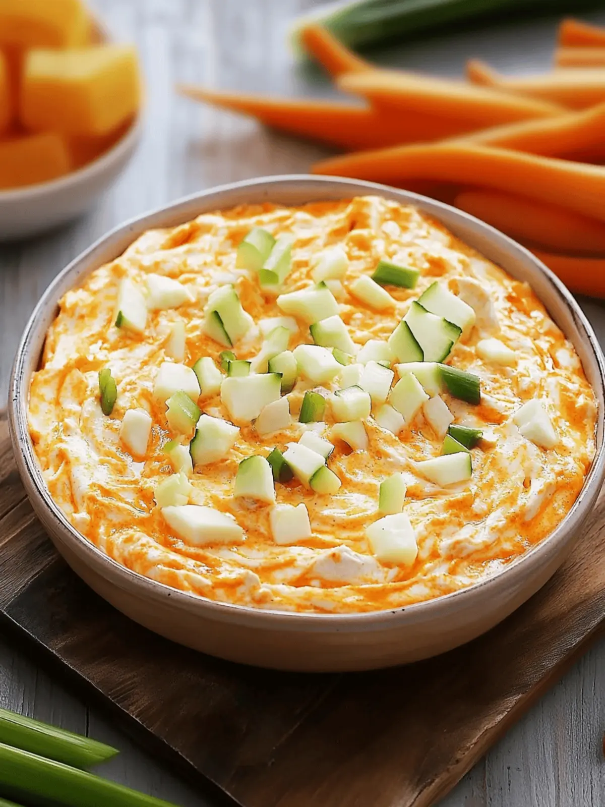Creamy Cold Buffalo Chicken Dip