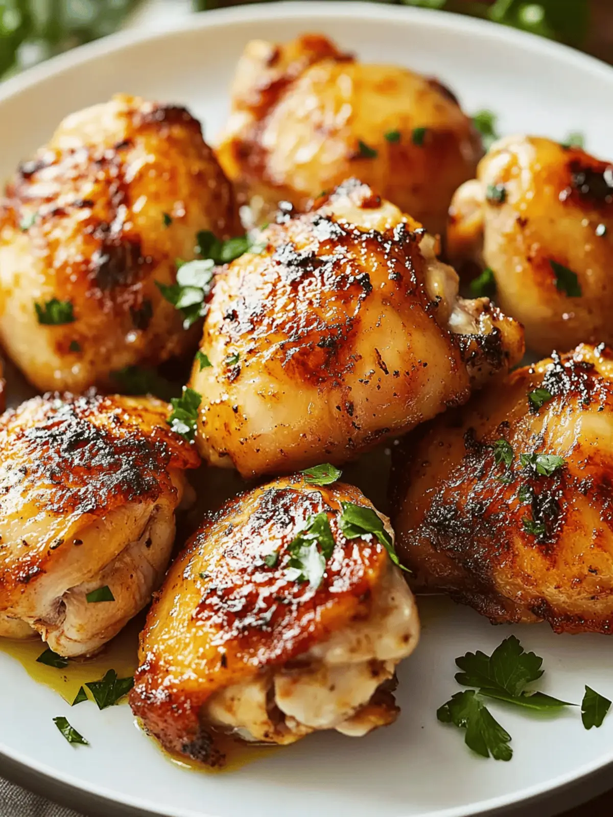 Baked Chicken Thighs