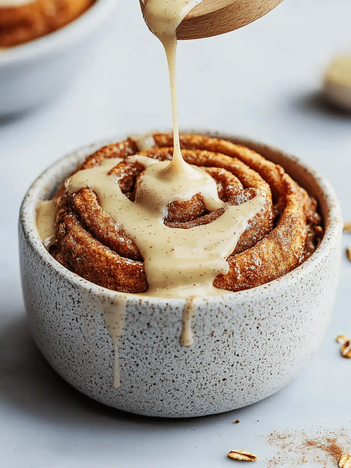 High-Protein Cinnamon Roll Baked Oats