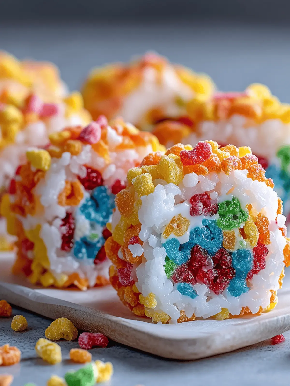 Fruity Pebbles Sushi
