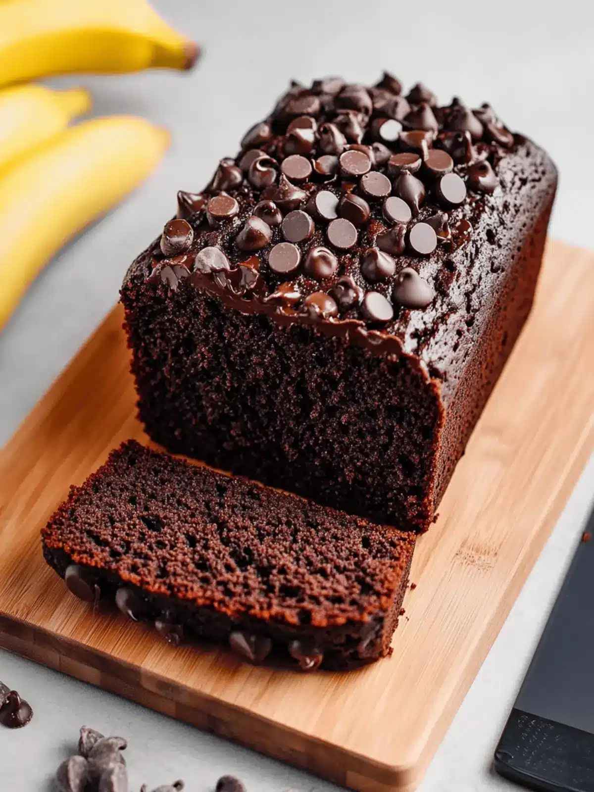 Vegan Chocolate Banana Bread