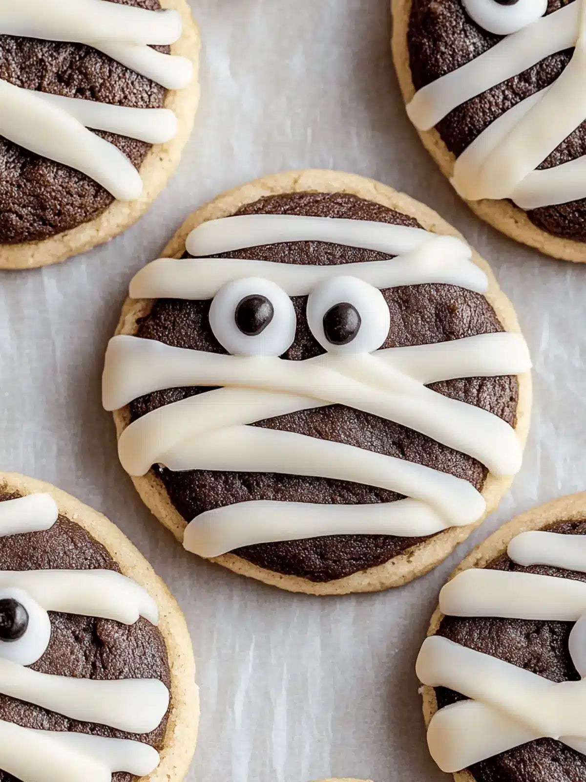 Halloween Mummy Cookies