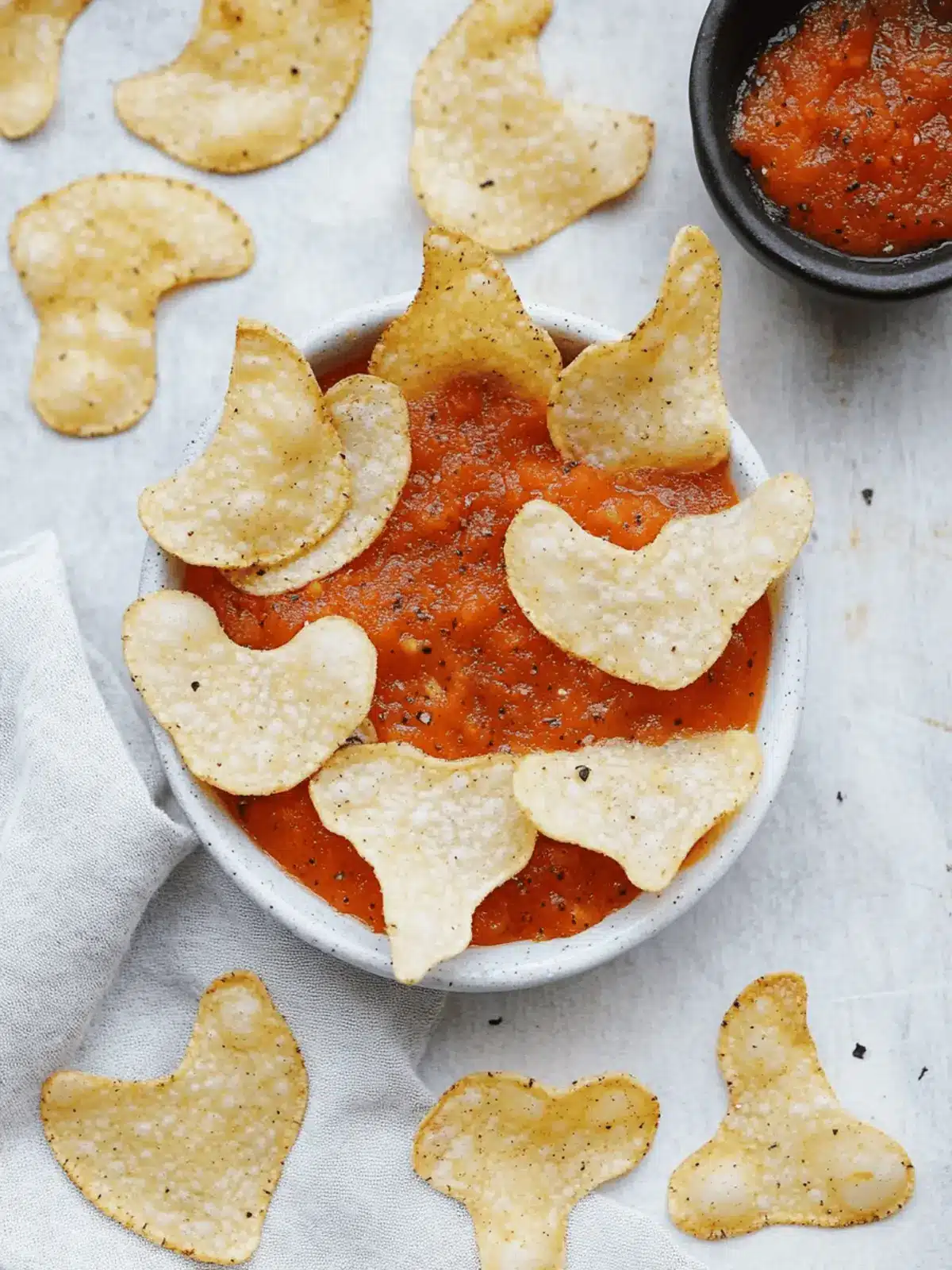 Spooky Baked Halloween Chips