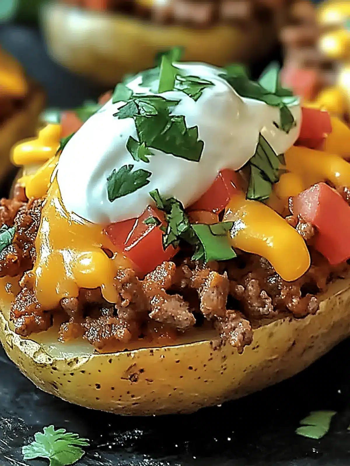 Cheesy Taco Potatoes