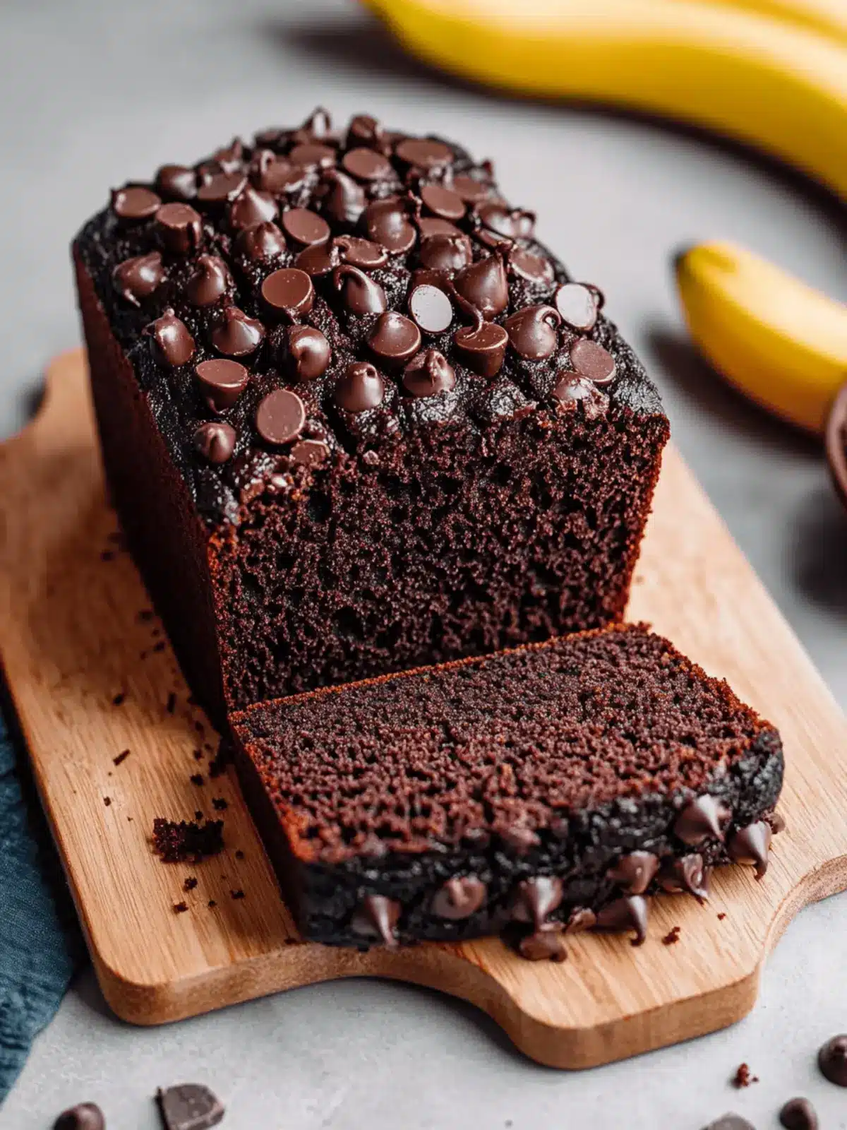 Vegan Chocolate Banana Bread