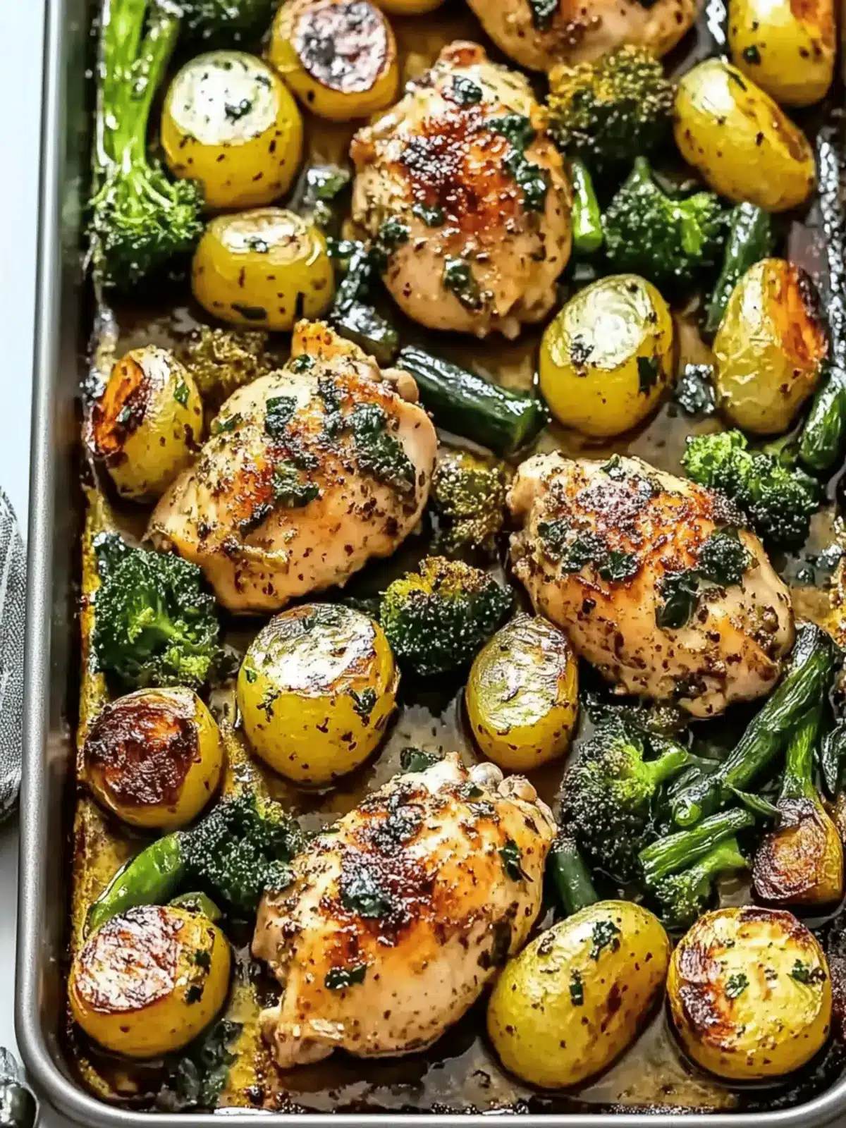 Sheet Pan Garlic Butter Chicken and Veggies