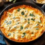 Cheesy Skillet Buffalo Chicken Dip