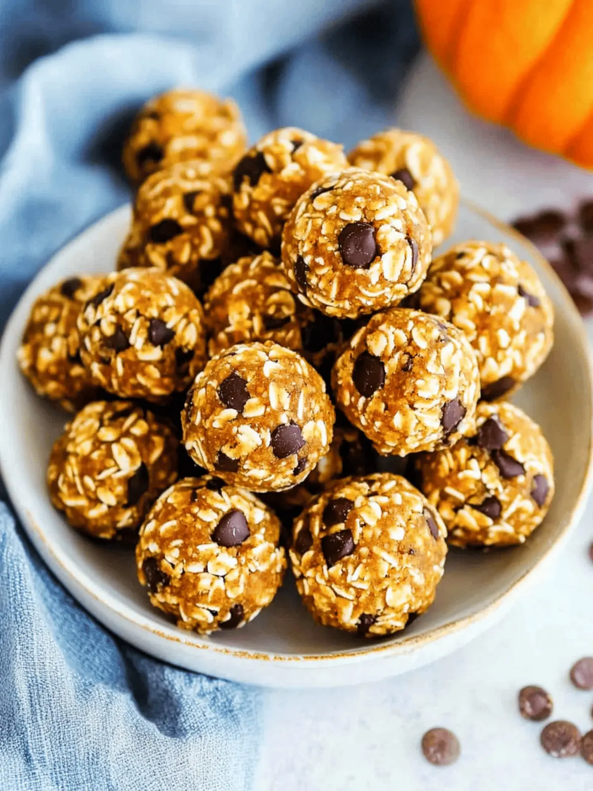 No Bake Pumpkin Balls