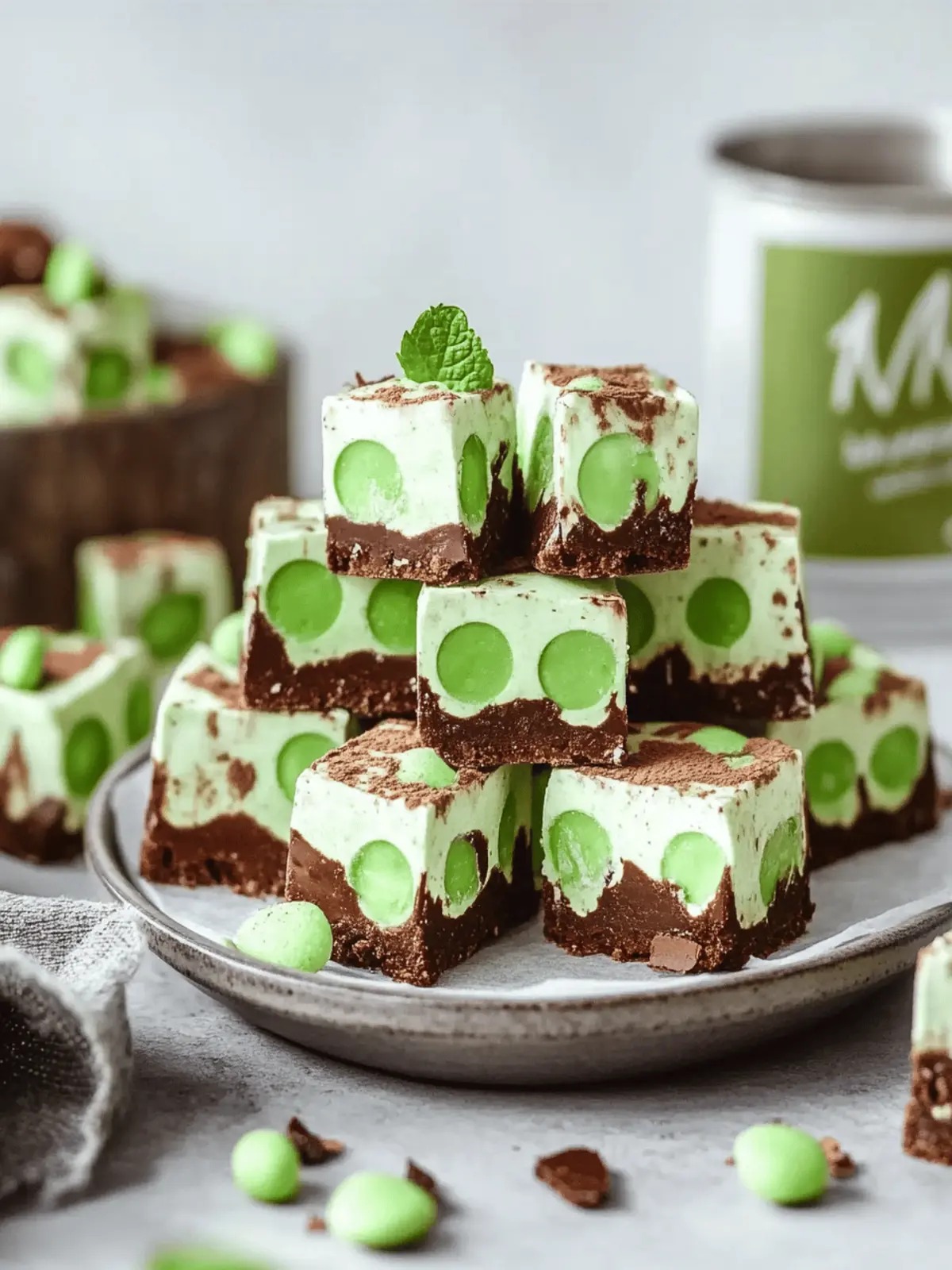 Easy No-Bake Mint Aero Traybake