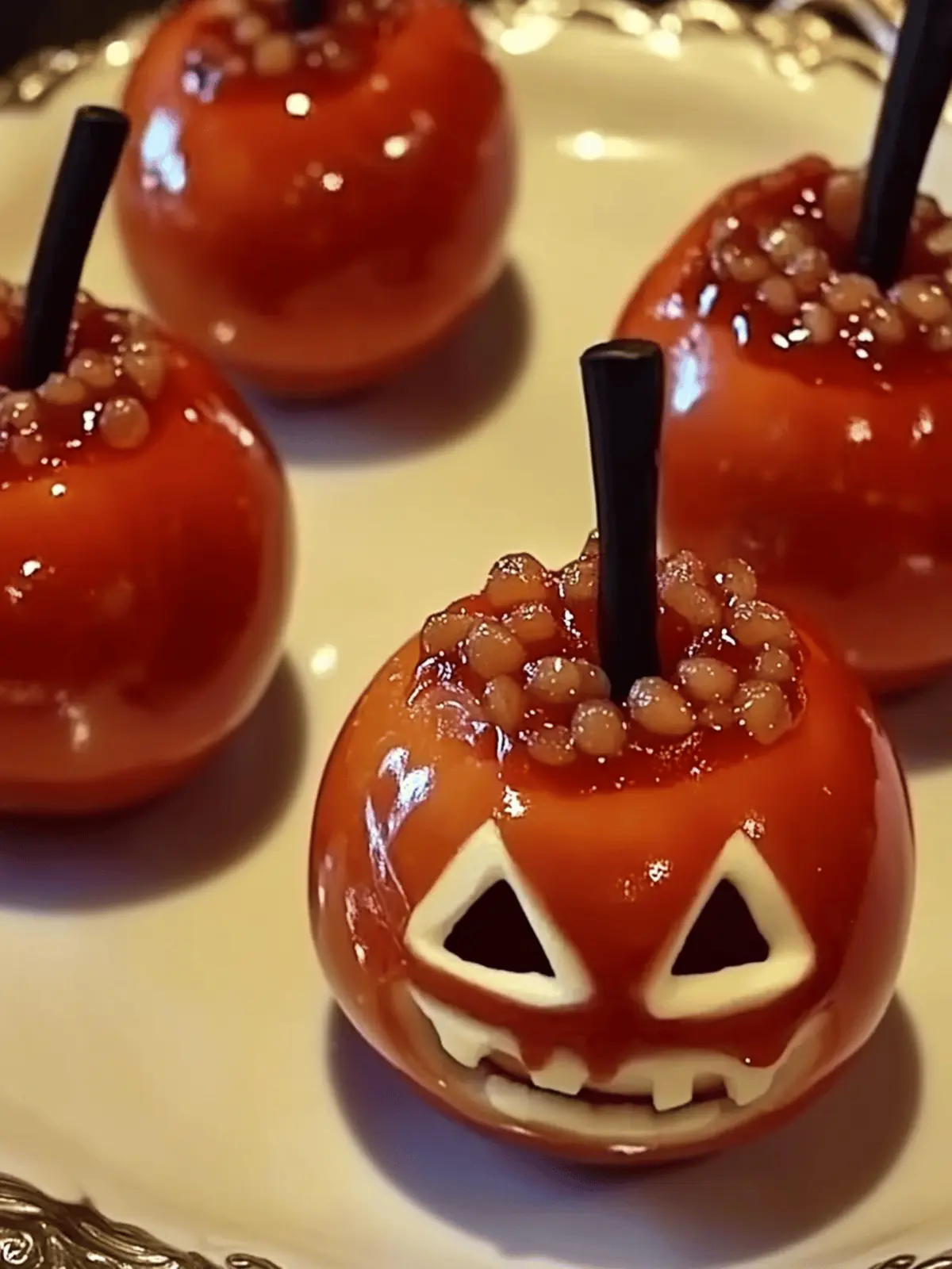 Candied Apples for Halloween