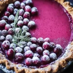 Cranberry Gingersnap Pie