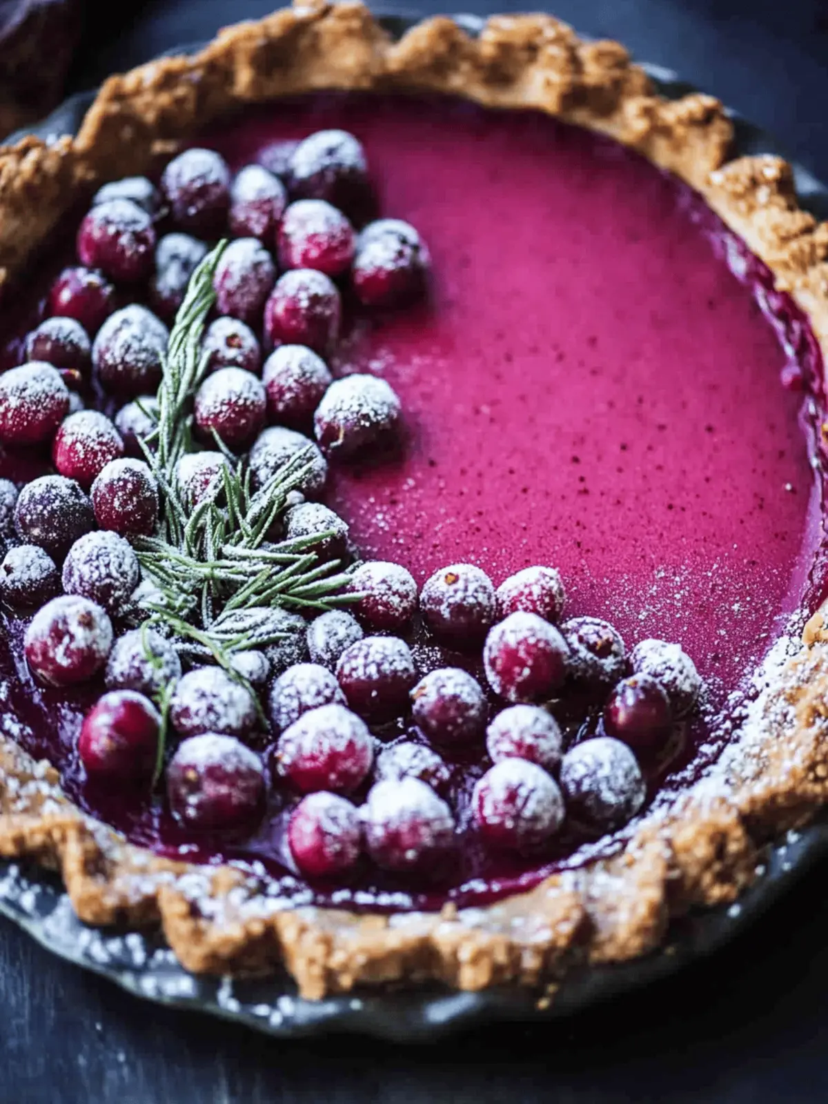 Cranberry Gingersnap Pie