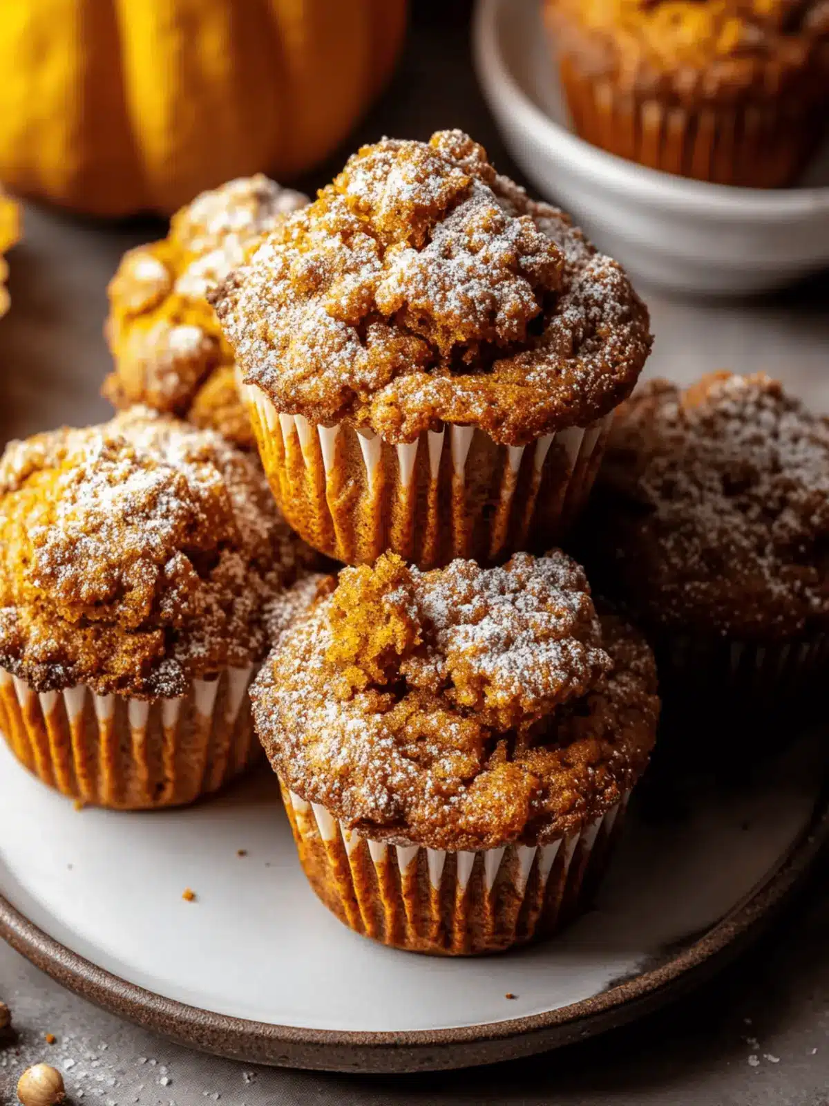 Moist Spiced Pumpkin Muffins