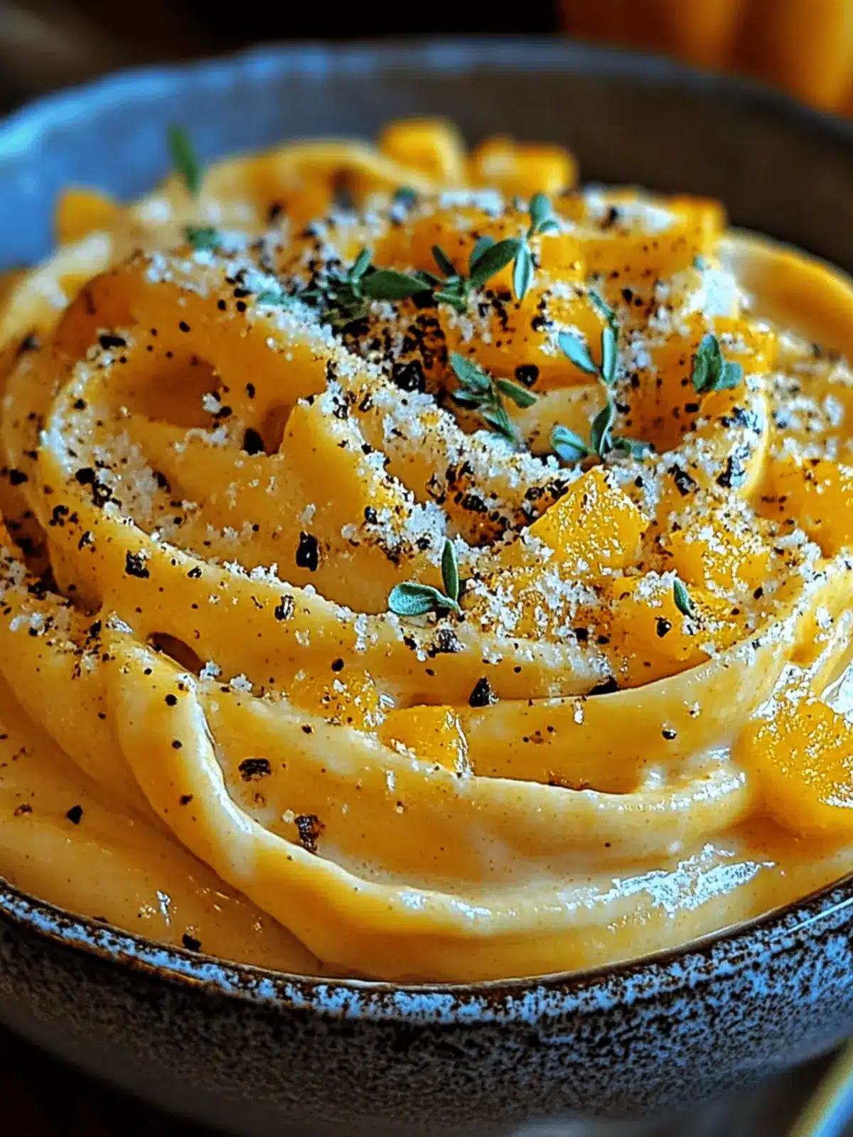 Autumn Harvest Creamy Pumpkin Alfredo Pasta
