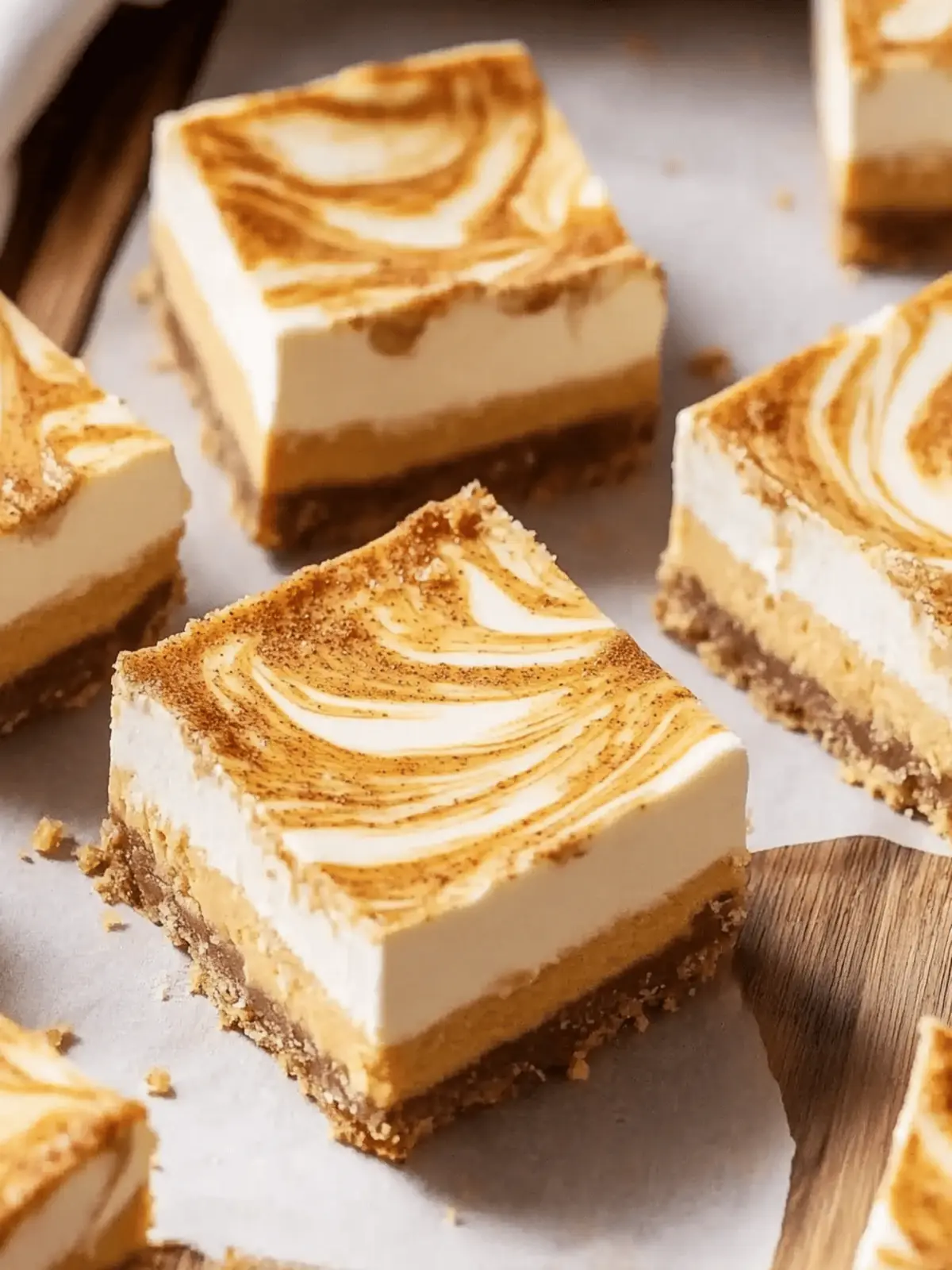 Pumpkin Spice Cheesecake Bars