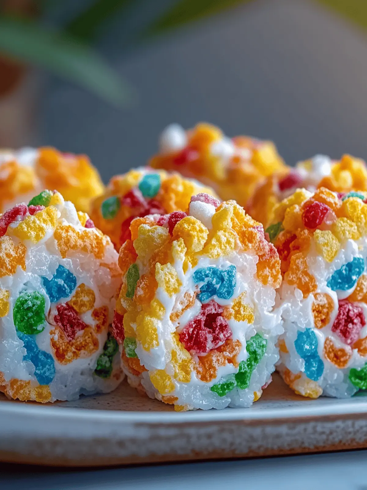 Fruity Pebbles Sushi