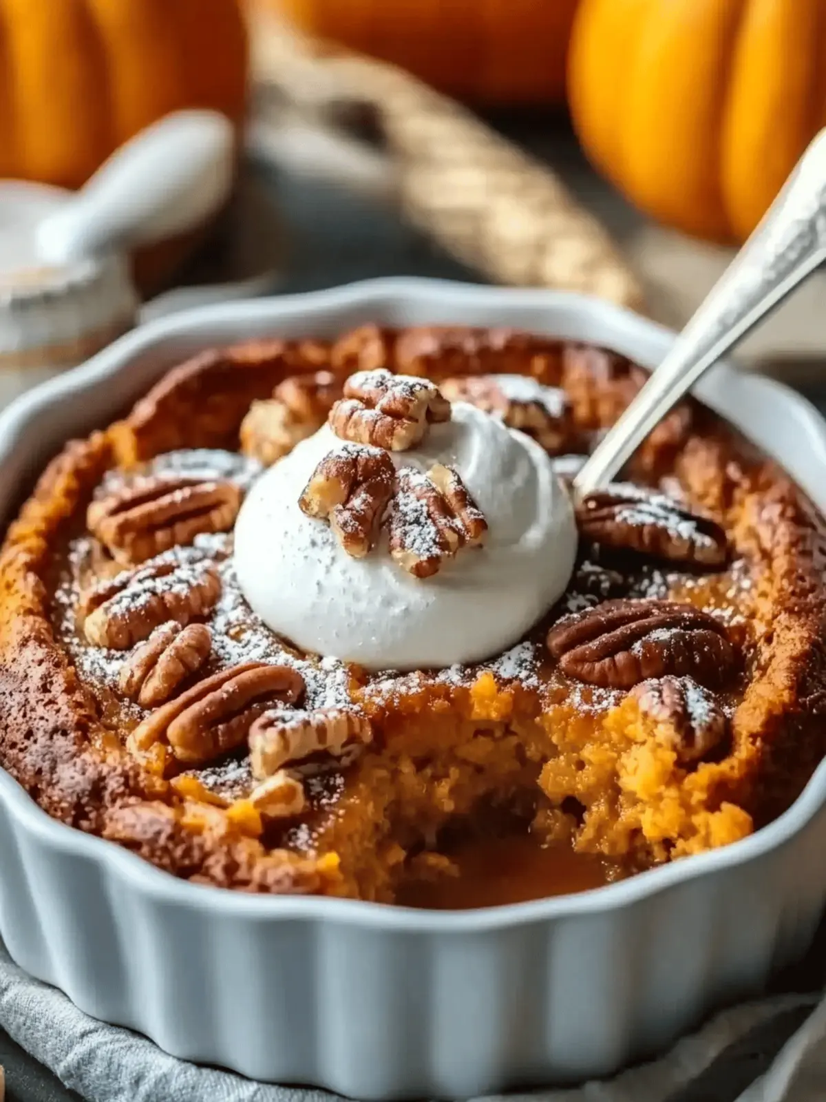 Maple Pecan Pumpkin Cobbler