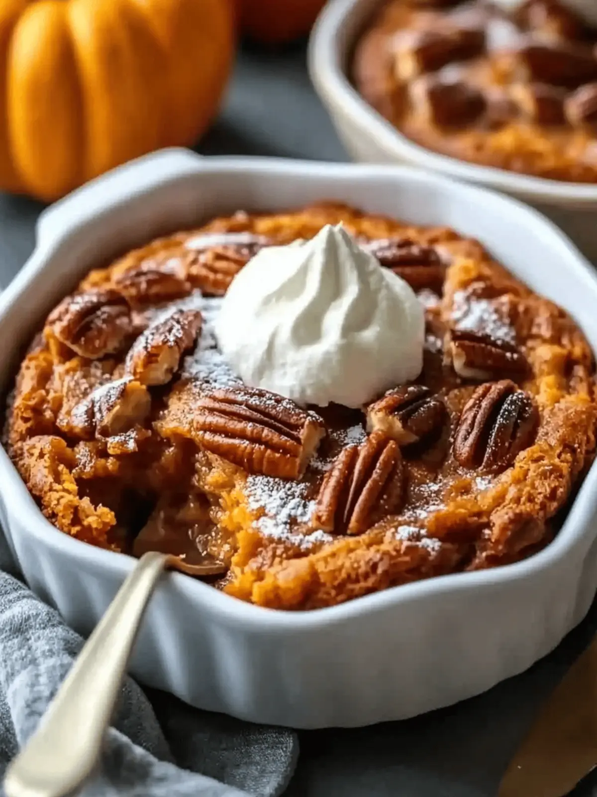 Maple Pecan Pumpkin Cobbler