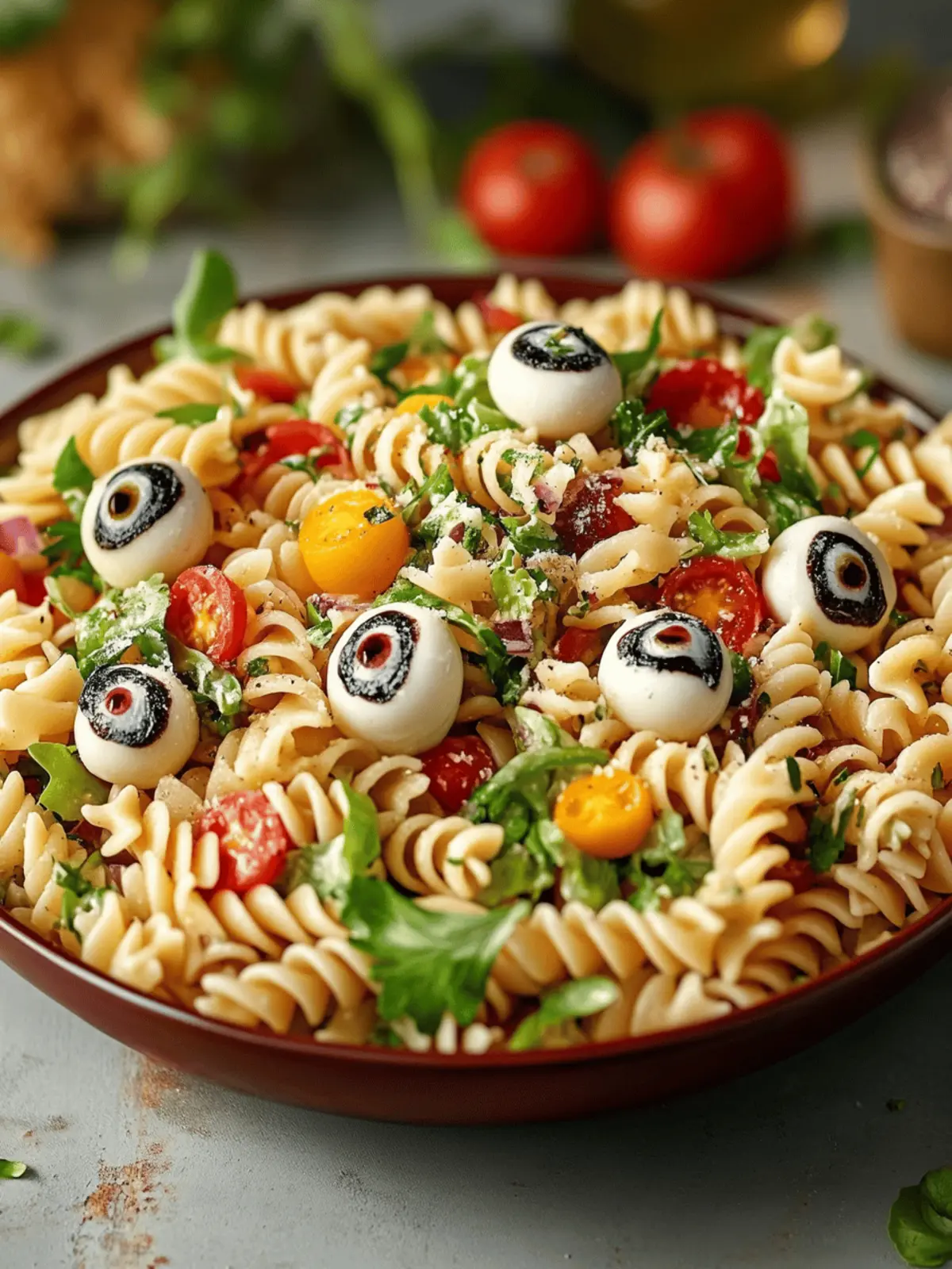 Eyeball Pasta Salad