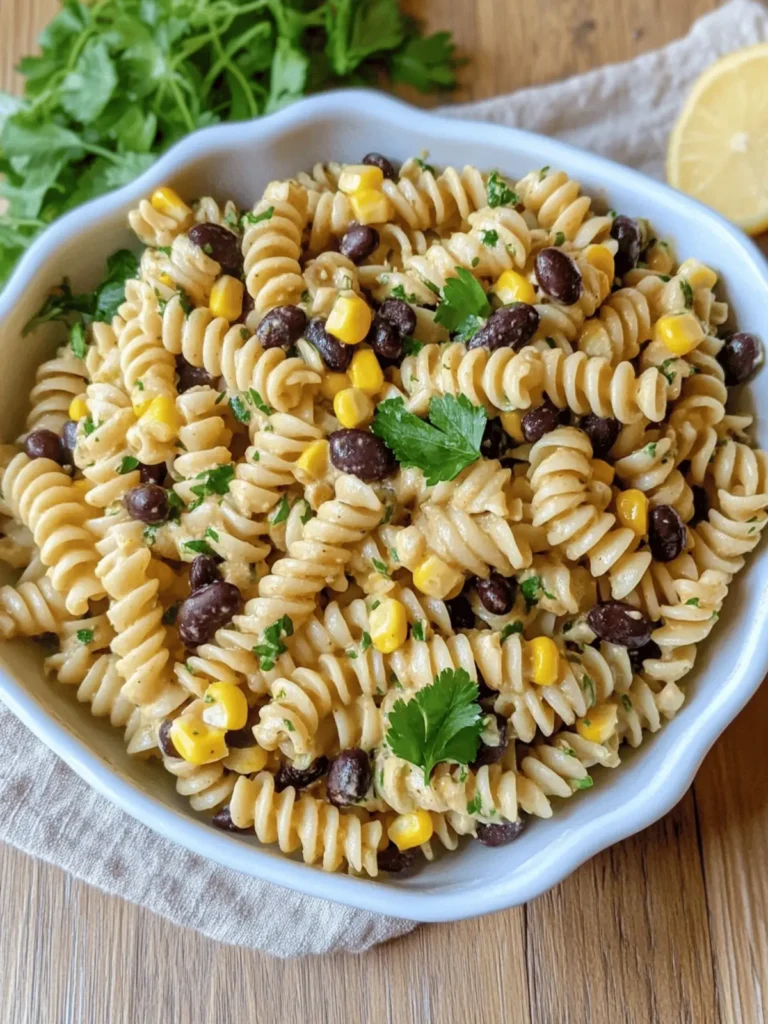 Black Bean and Corn Pasta Salad