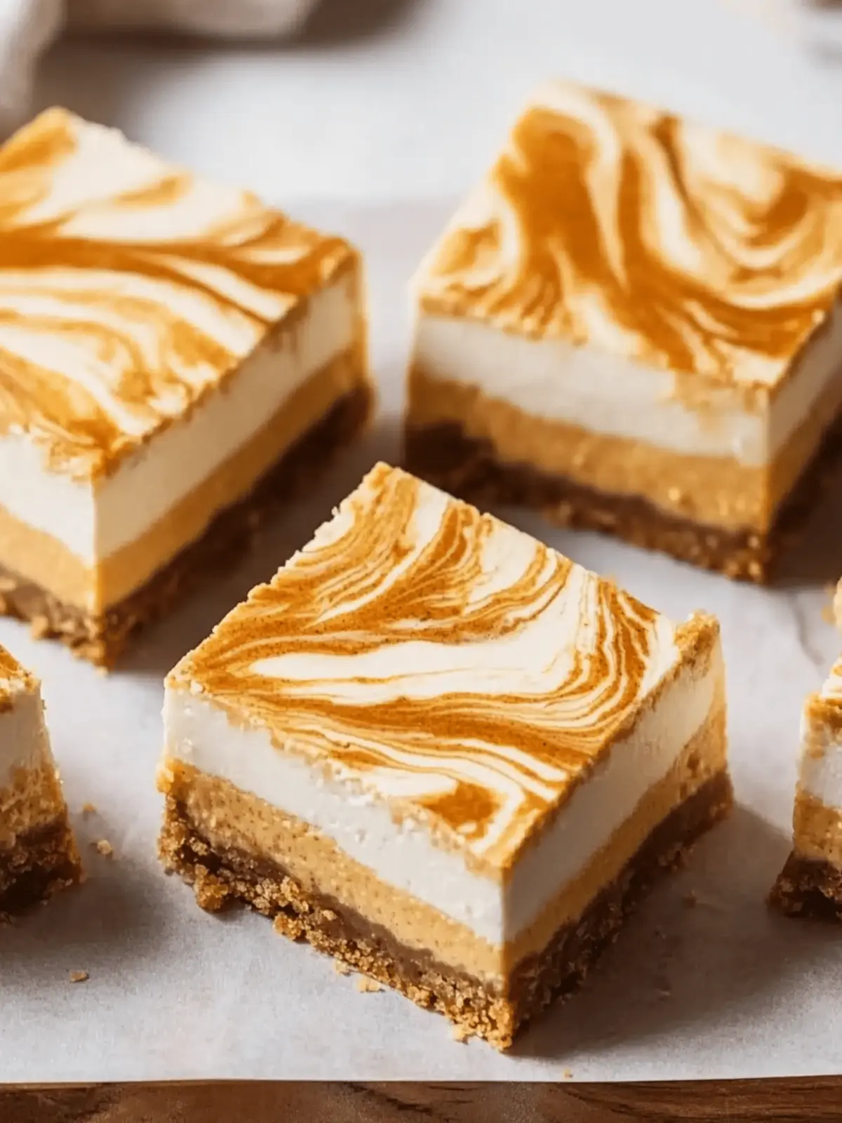 Pumpkin Spice Cheesecake Bars