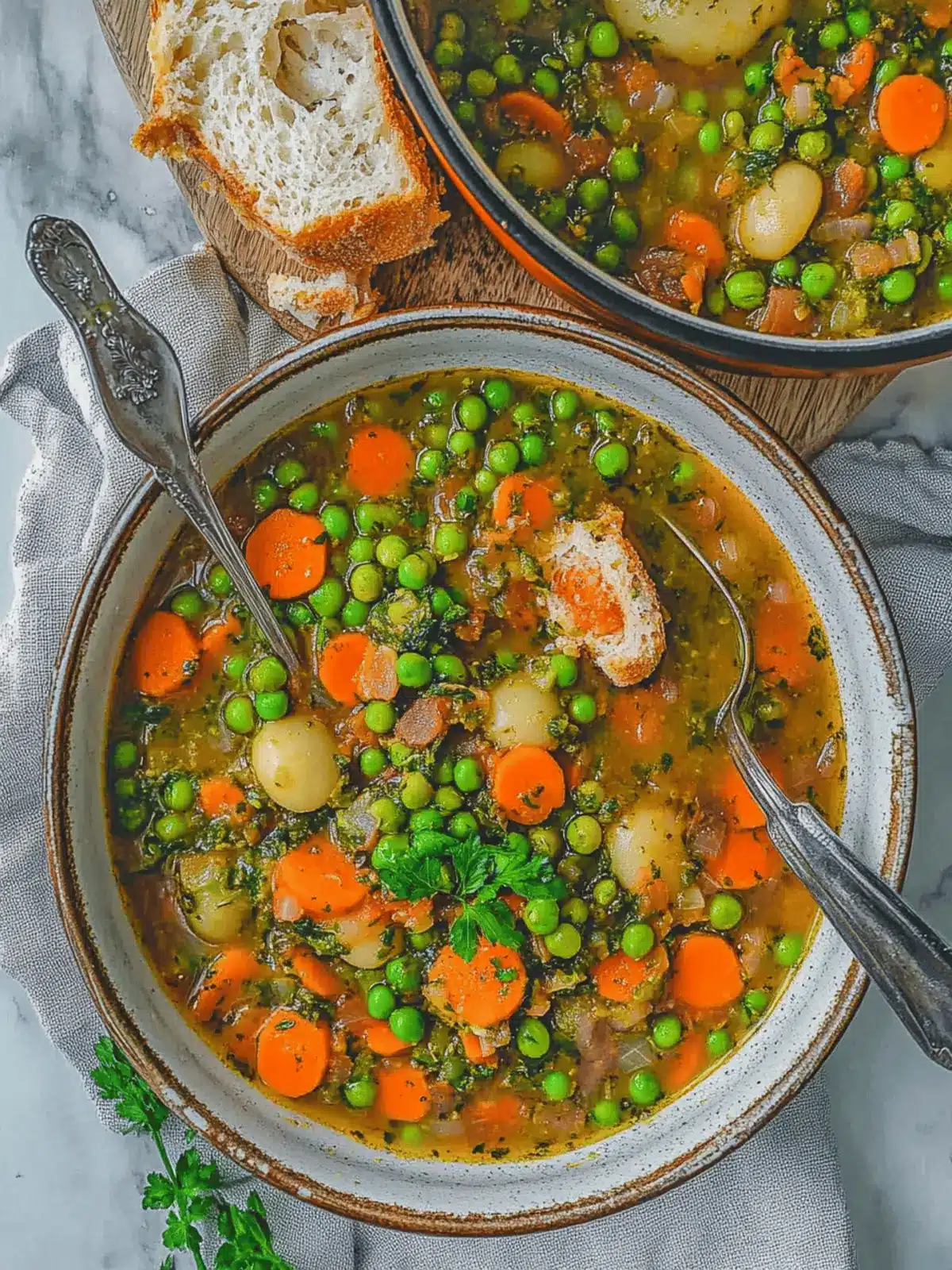 Romanian Green Pea Stew